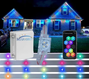 Misrabbit Waterproof IP68 48V RGBW LED Pixel Lights Smart App Controlled Outdoor Christmas Decorations