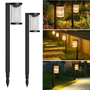 Modern 12 Hour Super Bright Outdoor Solar Lights Waterproof Garden Lights for Yard Path Garden ROHS Certified Landscape Lighting