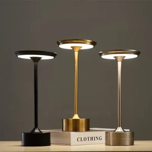 Modern 3 Level Touch Dimming Desk Light Cordless Rechargeable Hotel Restaurant Decoration LED Table Lamp