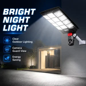 Modern 35w Solar Street Light with CCTV Camera 360 4G Mobile App Control Eco friendly Outdoor Lamps for Road Villa Gardens