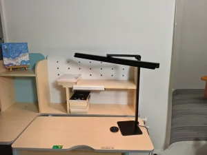 Modern AC Powered LED Desk Lamp ABS Material Touch Dimming Long Adjustable Arm (60 80CM) Foldable High CRI 95 Reading Work Light