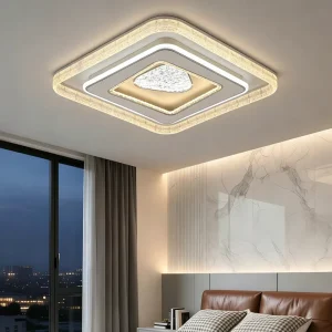 Modern Acrylic Indoor Bedroom Ceiling Lamp 96W Remote Control Dimmable LED Ceiling Light