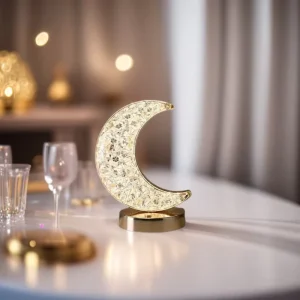 Modern Acrylic LED Table Lamp Contemporary Stylish USB Charging Cordless Desk Lamp for Bedroom