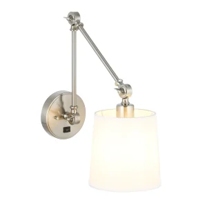Modern Adjustable Hotel Wing Arm Wall Lamp Bed Room Bedside Wall Lights for Guest Room