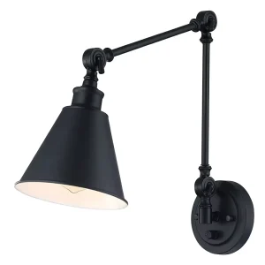 Modern Adjustable Wall Lights Black Steel Wall Lamps Vanity Mirror with Bedroom Wall Light Bathroom Light Vanity