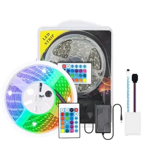 Modern Aluminum 5M 10M 2835 5050 RGB IP65 Waterproof Smart LED Strip Light with Remote Control