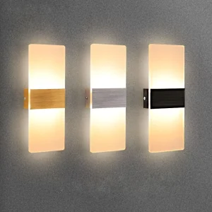 Modern Aluminum LED Wall Light High CRI 80-95 Adjustable Color Temp 2700-6500K Surface/Wall-Mounted Indoor Night Lamp for Wall