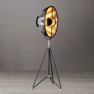 Modern Aluminum Tripod Spotlight Floor Lamp Adjustable Height E26 for Living Room Home Decoration Custom Project Lighting