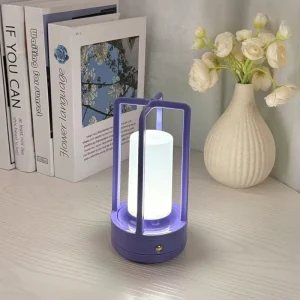 Modern Ambient Light Room Decor Night Light Cordless Bedside LED Table Lamp Rechargeable Touch Sensor Dimmable Jianbian ABS