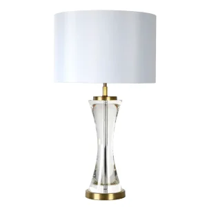 Modern Artistic Decorative Desk Light Living Room Bedroom Slim Waist Crystal Incandescent Table Lamp 5 Year Warranty Transparent