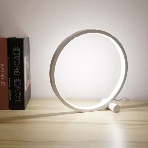 Modern Bedroom Creative LED Desk Table Lamp Round Shape Round Art Table Lamp Modern
