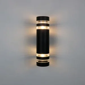 Modern Black Outdoor IP65 Lighting Home Decoration Bedroom Reading Lamp Sconce Stair Wall Lamp