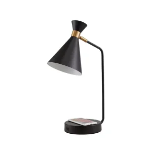Modern Black Rechargeable Dimmable Desk Table Lamp Bedside Lamp USB Office Desk Light