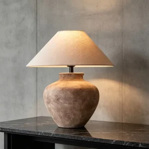 Modern Chinese Style Ceramic Table Lamp Retro for Bedroom Living Room Study B&B Hotel Model Room Decorative Bedside Lamp Table
