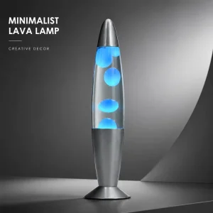 Modern Color Changing LED Lava Lamp Table Light USB Warm White Aluminum Glass Living Room Ambient Light Home Decor Gift