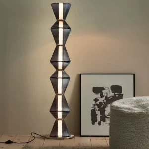 Modern Contemporary Glass LED Floor Lamp Luxury with Dimmable Warm White Light for Living Room Bedroom Floor Light Sofa Lighting