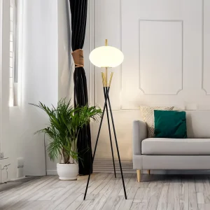 Modern Contemporary Table Floor Lamps Handmade Touch Control High CRI 95 LED Lighting Metal Dome Shade 3-Color Easy Installation