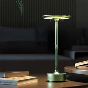 Modern Cordless LED Desk Light Dimmable Touch Rechargeable Hotels Simple Design LED Battery Lamp Table