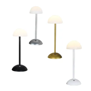 Modern Cordless LED Table Lamp USB Rechargeable 3 Color Temperature Dimmable Table Light for Restaurant Hotel Home Decor