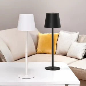 Modern Cordless Night Lamp Rechargeable Touch Dimming Portable Metal Shell Table Lamp