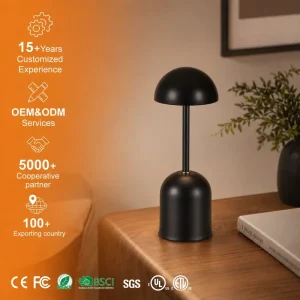 Modern Creative Bar Restaurant Table Decoration LED Charger Lamp Touch Desk Lamp Wireless USB Charging Metal Desk Lamp