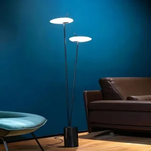 Modern Creative Elliptical Lampshade Personality Floor Lamps for Living Rooms, Bedrooms and Hotels