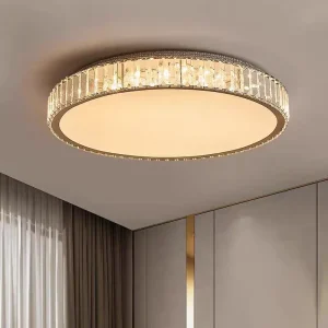 Modern Crystal LED Ceiling Light for Living Room or Bedroom