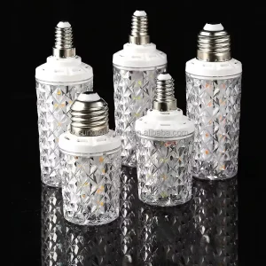 Modern Crystal RGB LED Bulb 110V 220V 30W E27 for Residential Chandelier Lighting