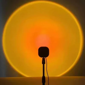 Modern DIY Sunset Lamp Projector LED Desk Lamp DC USB PVC Material Rainbow Projection App Control Warm White Light