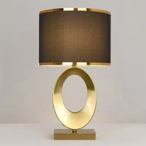 Modern Decorative Bedroom Bedside Marble Base Solid Brass Desk Antique Table Lamps With Shade