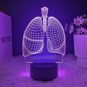 Modern Design 7 Color Acrylic Night Light 7 Colors Lamp Anime Character Gift for Children 3D LED Night Light