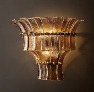 Modern Design American Wall Sconce Glass Shade Decor Lamp for Living Room Bedroom Hotel Industrial Retro Antique Brass Light