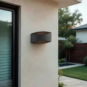 Modern Design Black Square Wall Lamp Rectangular Exterior Wall Decoration for Villa Courtyard Garden Hotel Outdoor Waterproof