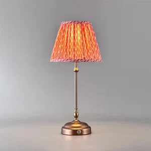Modern Design Cordless Table Lamp Rechargeable LED Battery Powered Fabric Restaurants Bedroom Touch Table Light