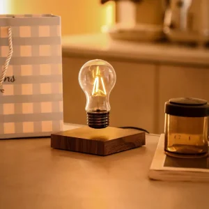Modern Design Desk Table LED Lamp Levitating Magnetic Floating Night Light Bulb Christmas Gife Home Decoration