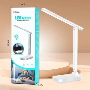 Modern Design Folding Night Light Desk Lamp Touch Control LED Technology Three Color Temperature Reading Battery Indoor Lighting