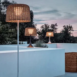 Modern Design IP65 LED Solar Garden Desk Lamp Courtyard Villa Aluminum Vine Art Stainless Steel Body Waterproof