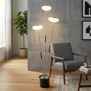 Modern Design Luxury Aluminum LED Floor Lamp for Study Living Room & Bedroom Adjustable Height & Waterproof