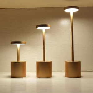 Modern Design Metal Touch Sensor Dimmer Led Battery Operated Rechargeable Cordless Table Lamp Lights