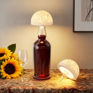 Modern Design RGB Embed Wine Bottle Lamp USB Rechargeable Touch Night Lights Bar Bedroom Bedside LED Table Lamp