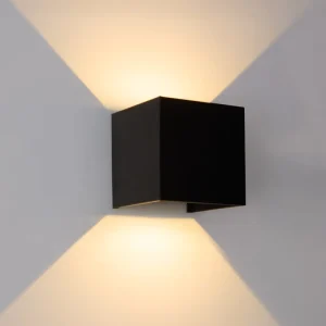 Modern Design Up and Down Square Beam Angle Adjustable 7W 12W LED Wall Sconce Outdoor LED Wall Lamp
