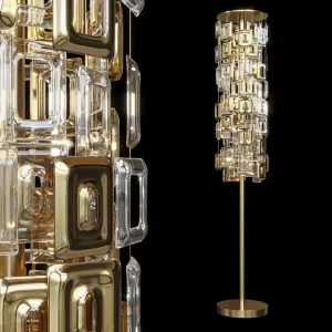 Modern Design Vintage Handmade Glass Bedside Living Room Bedroom Hotel Restaurant Standing Floor Lamp