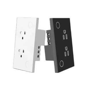 Modern Dimmable Smart Wall Switch WiFi Tuya Alexa Curtain Control American Standard Decorative Outlet