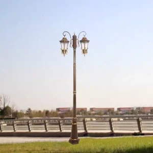 Modern Door Pillar Waterproof LED Garden Light Double-sided Lighting Solar Landscape Road Square Decoration Garden Lighting