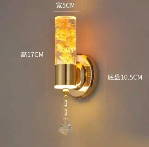 Modern Dual Color Temperature Wall Lamp with LED and Iron Bracket