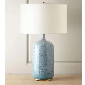 Modern Electric Luxury Ceramic LED Dimmable Table Lamp for Bedroom Home Decor with Minimalist Design