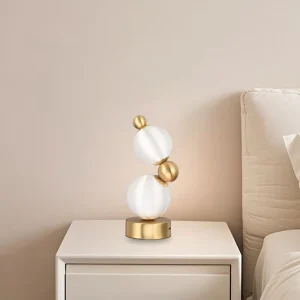 Modern Elegant LED Table Lamp Simple Home Decor with Touch Stepless Dimming and Battery Powered Feature