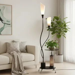 Modern European Design Iron Standing Floor Light with E27 Base Metal Corner Reading Light Living Room Floor Lamp