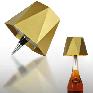 Modern European Style Custom RGB Rechargeable USB LED Bottle Table Lamp Touch Control Night Light Bar Restaurant Dinner Lighting