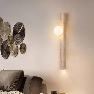 Modern Fashion Stone Rectangular LED Wall Lamps with Multi Color Temperature Wall Mounted for Bedroom Foyer Dining Room Lighting